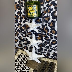 3 STARFISH TALL 3-WICK CANDLE HOLDER🤍